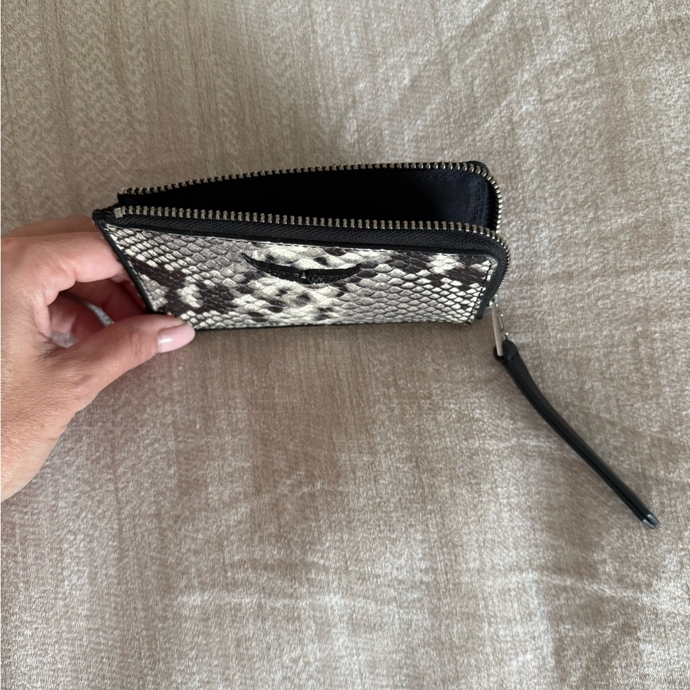 Zadig&Voltaire Leather Snakeskin Pattern wallet/Card Holder like new - Picture 3 of 8